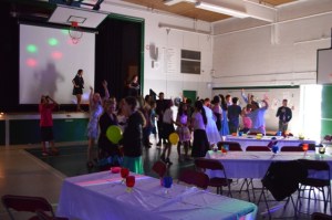 The kids busted out their dance moves on the last day of school.