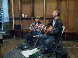 Father and Daughter guitar team strumming holiday classics!