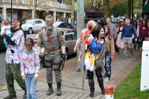 Zombie Walk in Fort Langley October 19, 2013